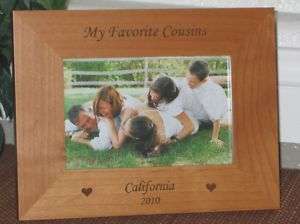 Cousins Picture Frame   Personalized Engraved Gift  