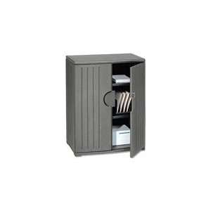   Iceberg Officeworks Storage Cabinet in Charcoal Gray 