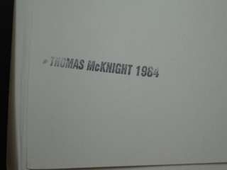 Thomas McKnight ~ Signed LE /100 Complete 1984 Manhattan Suite 8 