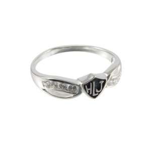  Spanish Bow Antiqued Ring   Sterling Silver Jewelry