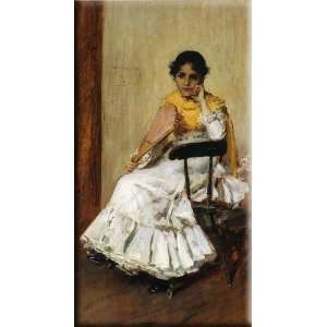 aka Portrait of Mrs. Chase in Spanish Dress 16x30 Streched Canvas Art 