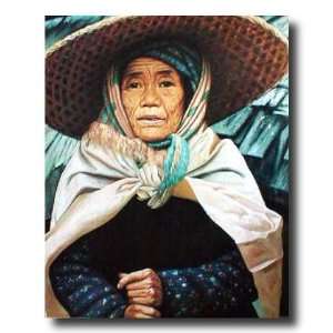  Asian Spanish Girl In Hat Wall Decor Portrait Picture Art 