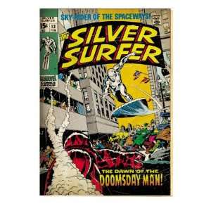  Marvel Comics Retro Silver Surfer Comic Book Cover #13 