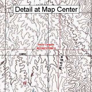  USGS Topographic Quadrangle Map   Soza Canyon, Arizona 