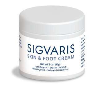 Sigvaris Diabetic Skin & Foot Cream, 3 oz   Unscented & Alcohol Free 