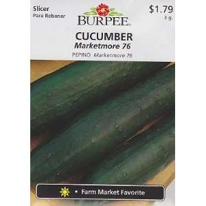    Burpee Marketmore 76 Cucumber Seeds   3 grams Patio, Lawn & Garden