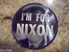 VINTAGE I AM FOR NIXON POLITICAL FLASHER BUTTON VG COND