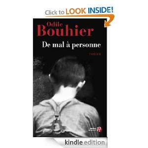 De mal à personne (TERRES FRANCE) (French Edition) Odile BOUHIER 