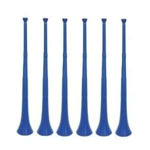  BLUE STADIUM HORNS 29 INCHES   PACK OF 6 