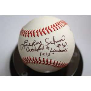  LEE ROY SELMON Autograph LL Baseball Inscriptions Sports 