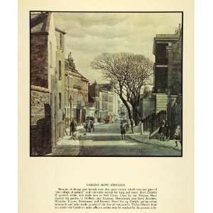  1935 Print Cheyne Row Chelsea Charles II London England 
