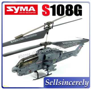 SYMA S108G 3 Channel 3.5CH Infrared Mini RC Helicopter W/Gyro RTF 