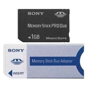  Sony 1GB Memory Stick Pro Duo Memory Card & Adapter   1 GB 
