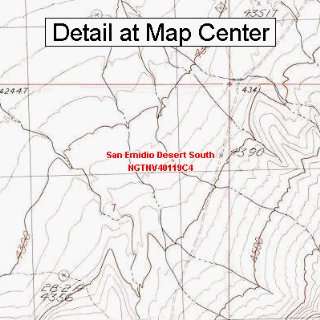 USGS Topographic Quadrangle Map   San Emidio Desert South, Nevada 