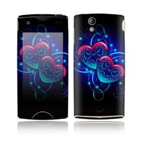  Sony Ericsson Xperia Ray Decal Skin Sticker   Magic Hearts 