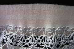 6K Crochet Lace 11C Chanel Stripe Cashmere Dress 36  