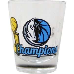   Mavericks 2010 2011 2 Ounce Satin Etched Shot