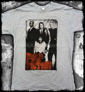 Pulp Fiction   Group Shot gray soft fit   official t shirt   FAST 