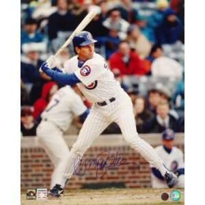  Ryne Sandberg Chicago Cubs   Batting   Autographed 16x20 