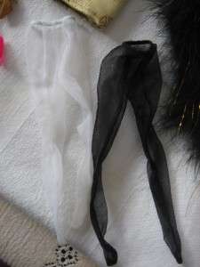 Silkstone Barbie Doll Lot Original & OOAK Dress Shoes Stockings Boa 