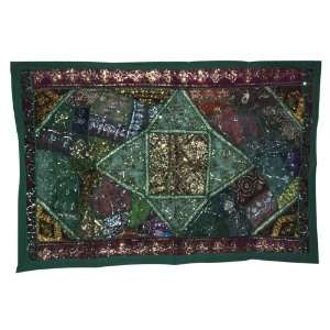   Zari & Old Sari Patch Work (Size 60 X 40 Inches)