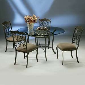  Athena Glass Table and Side Chair Dining Set