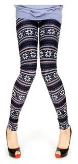 Fleece(Thermal) Lining]Nordic Snow Crystal Knitted Comfy Womens 