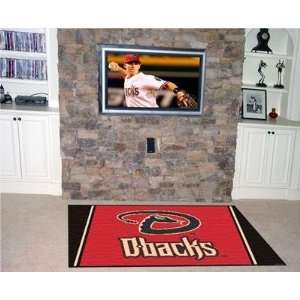 Arizona Diamondbacks 4X6 ft Area Rug Floor/Door Carpet/Mat  