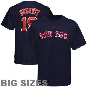 Majestic Boston Red Sox #19 Josh Beckett Royal Blue Player Big Sizes T 