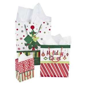 Bright Christmas Gift Bag Assortment   Gift Bags, Wrap & Ribbon & Gift 