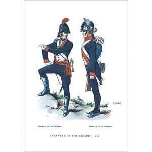    Vintage Art Infantry of the Legion, 1795   03893 4
