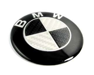 BMW Carbon Fiber 62mm Centre Caps Wheel Sticker Badge  