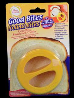 Good Bites Round Crustless Sandwich Cutter Removes Bread Crust 