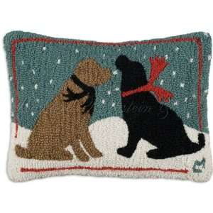  Snow Dogs Decorative Pillow
