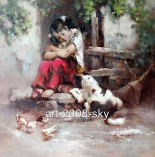   Oil painting female art chinese girlon canvas 30x30  
