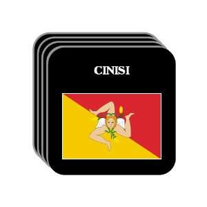   Region, Sicily (Sicilia)   CINISI Set of 4 Mini Mousepad Coasters