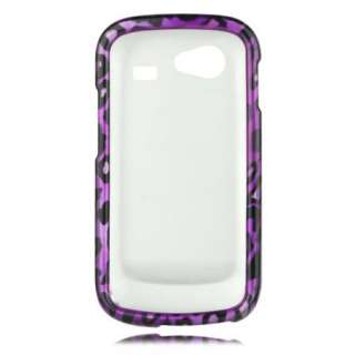 Spotted LEOPARD snap on hard Case 4 Samsung NEXUS S / 4G Purple 