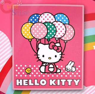 Sanrio Hello Kitty Fleece Throw Blanket Balloons in Pink 50x60 