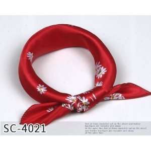  The Lovely Style Womans Scarfs 4021 Muffler Red Flower 