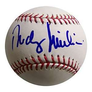   Autographed / Signed Baseball   Republican Ex Mayor of New York City