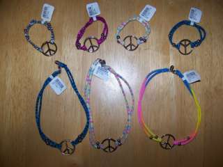 Peace Sign Choker Necklaces and Bracelets  