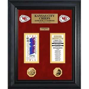  Kansas City Chiefs Super Bowl Ticket and Game Coin 
