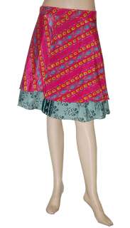 Indian Wholesale Lot 5 Wrap Around Skirt Gypsy Knee Length Hippie 