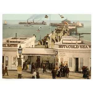  1890s photo The pier, Clacton on Sea, England. Photochrom 