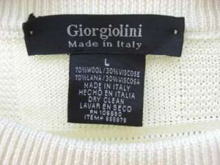 Giorgiolini Large Made in Italy Ski Sweater Wool Rayon  