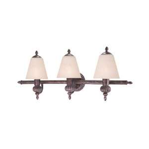   Rustic Spice Traditional / Classic 3 Light 30 Wide Bathroom Fixture