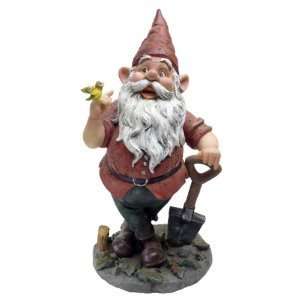 Xoticbrands 15.5 Home Garden Gnome Statue Sculpture Figurine  