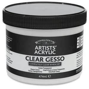   Artists Acrylic Gesso   474 ml, Gesso, Clear Arts, Crafts & Sewing