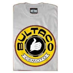  MetroRacing Bultaco T Shirt   Medium/White Automotive
