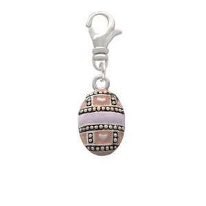  Egg Pink & Lavender Clip On Charm Arts, Crafts & Sewing